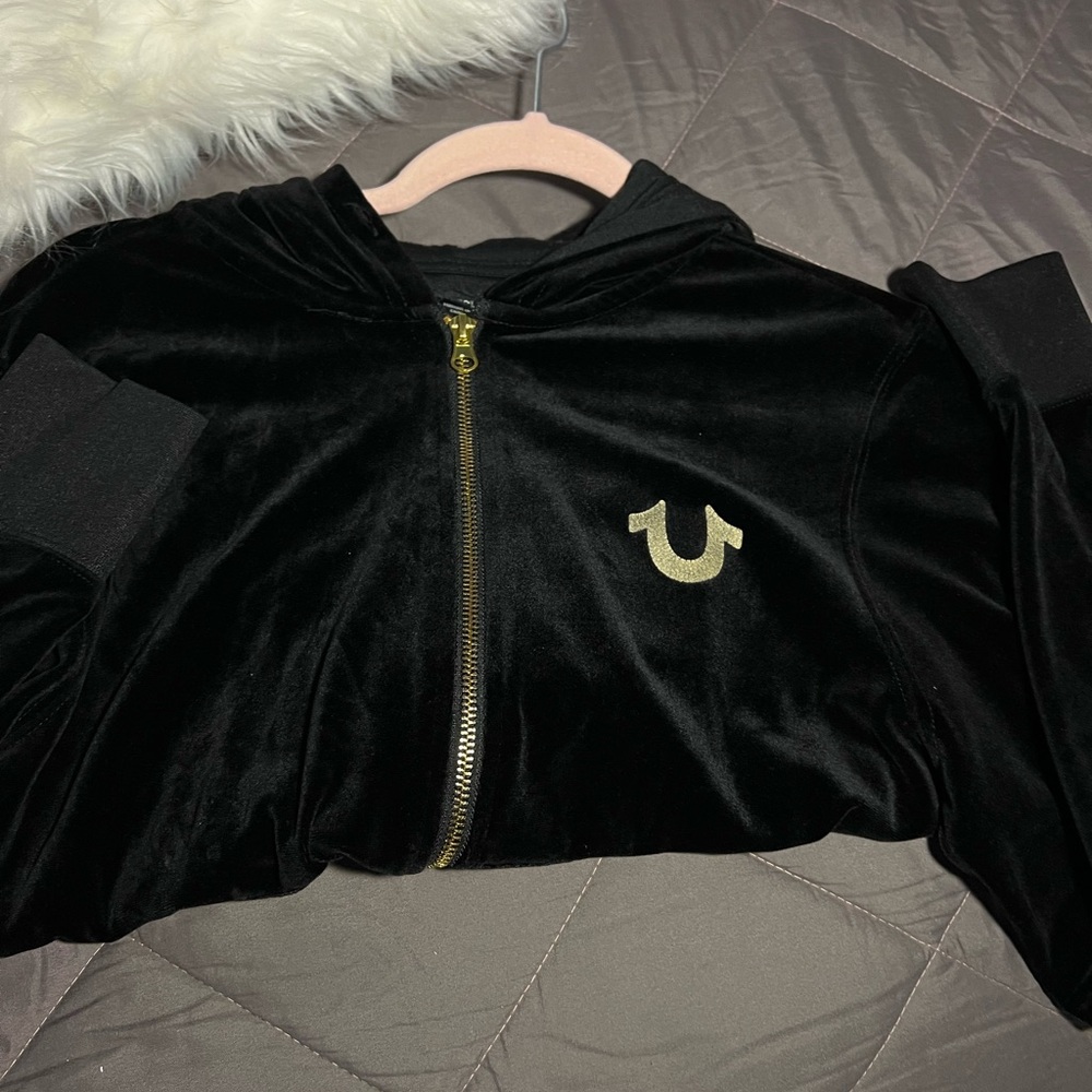 Black true religon womens hoodie